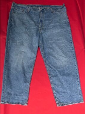 Relaxed Fit Levi Strauss Men's Jeans in Medium Blue Denim 46x29